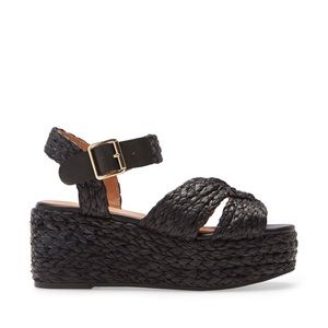 Seychelles Glistening Platform Wedge Sandal